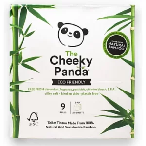Image of The Cheeky Panda Toilet Roll: FSC Certified Bamboo Toilet Paper 9 R...