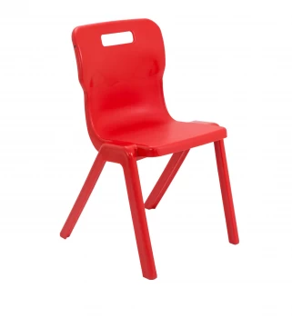 Image of Titan One Piece Chair Size 6 - 460mm Seat Height - Red