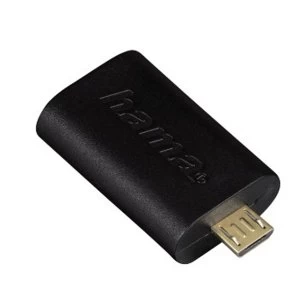 Image of Hama USB 2.0 OTG Adapter, micro B plug - A socket