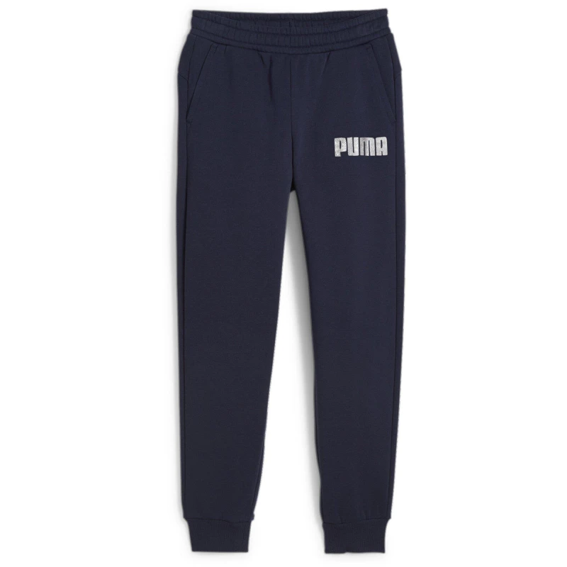 Image of Puma Mass Merchants Sweatpants Fl B Joggers Unisex Kids - Blue Blue 7 - 8 Years