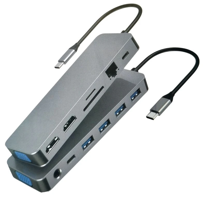 Image of FDL 13-1 USBC - 2 HDMI/VGA / RJ45 / 4 USB-A / 2 USBC / 3.5 / SD