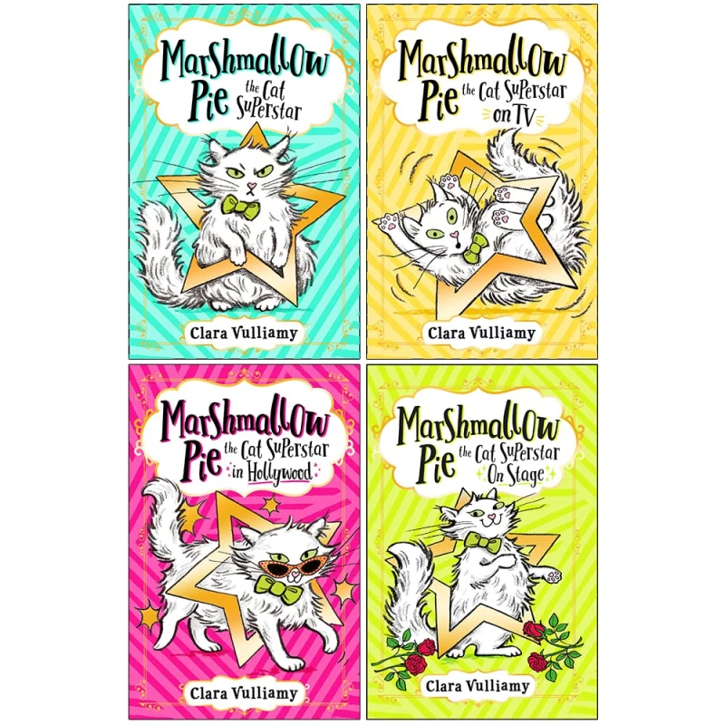 Image of Marshmallow Pie The Cat Superstar Series 4 Book Set Clara Vulliamy Clara Vulliamy Books
