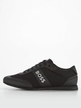 Image of BOSS Rosham Trainers - Black, Size 9, Men