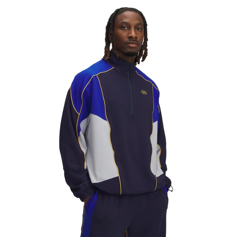 Image of Under Armour Mens Tricot Tracksuit Top Blue male S