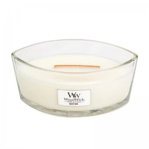 Image of Woodwick White Teak Ellipse Candle 453.6g