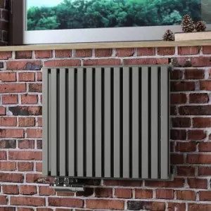 Image of Terma Nemo Horizontal Single Panel Designer Radiator Metallic Stone 530 x 645mm