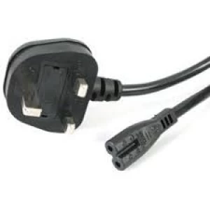 Image of StarTech 2 Slot Laptop Power Cable 1.8m (UK Plug)