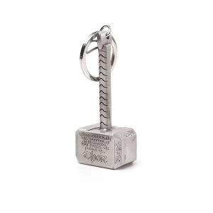 Image of Marvel Comics - Mjolnir Hammer Keychain - Silver