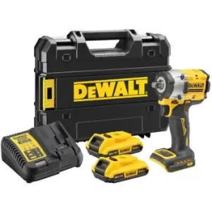 Image of DEWALT - 18v XR DCF921D2T Brushless 1/2 Compact Torque Wrench Hog Ring - 2x 2ah