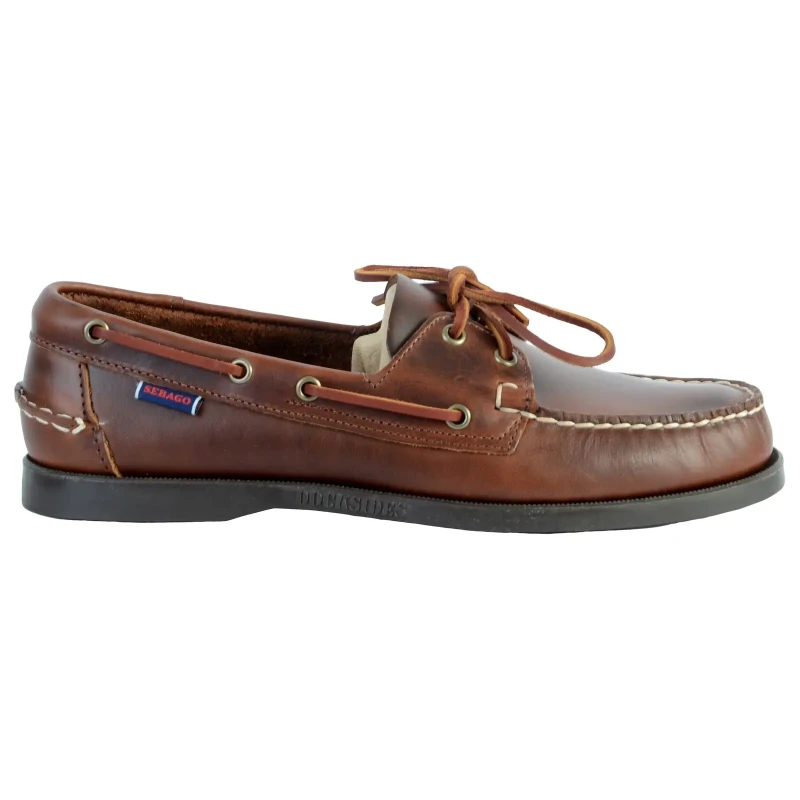 Image of Sebago Boat shoes Sebago Portland Waxed Marron Male 41,5 70000G0-925R