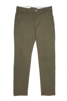 Image of Mens French Connection Machine Gun Stretch Chinos Forest Green