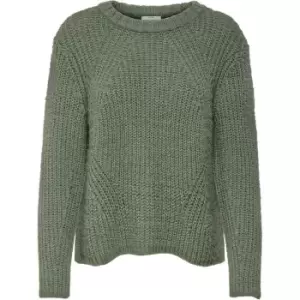 Image of Only Crop Knit Jumper - Green