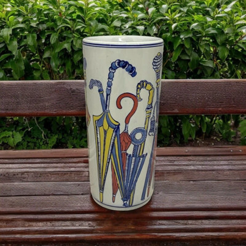 Image of Minster 18" Coloured Design Umbrella Stand - L20 X W20 X H46 Cm