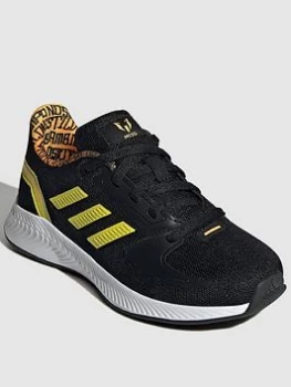 Image of adidas Junior Messi Runfalcon 2.0 Trainers - Black/White, Size 4