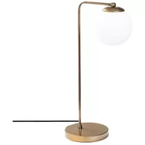 Image of Cristal Model 12 Deco Globe Table Lamp Golden