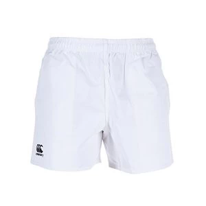 Image of Canterbury Mens Professional Cotton Rugby Shorts, White, Medium
