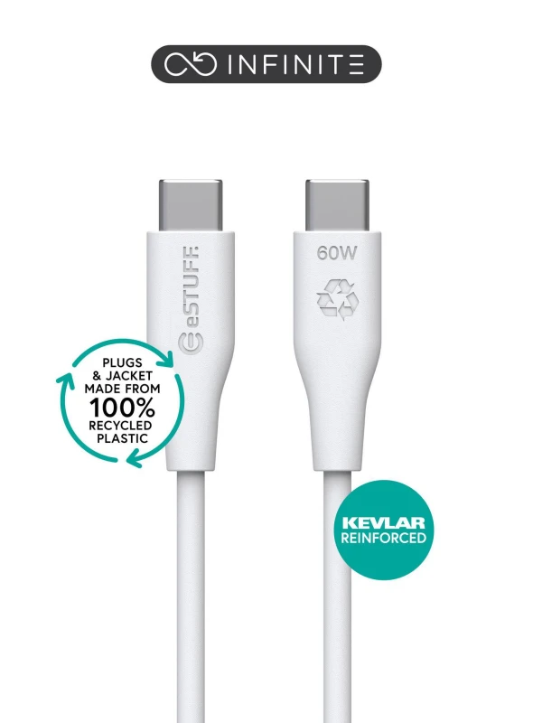 Image of eSTUFF ES604270 USB cable USB 2.0 2m USB C White