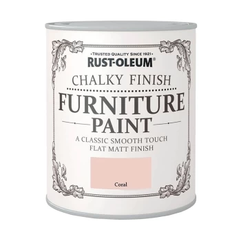 Image of Rust-Oleum Chalky Furniture Paint - Coral - 125ml