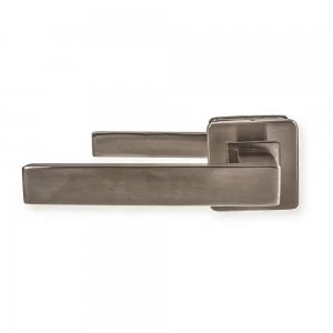 Image of LocksOnline Sirius Stainless Steel Door Lever on Square Rose