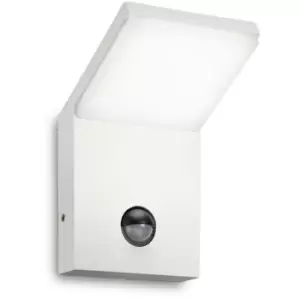 Image of Ideal Lux Style - LED 1 Light Outdoor Wall Light White IP54