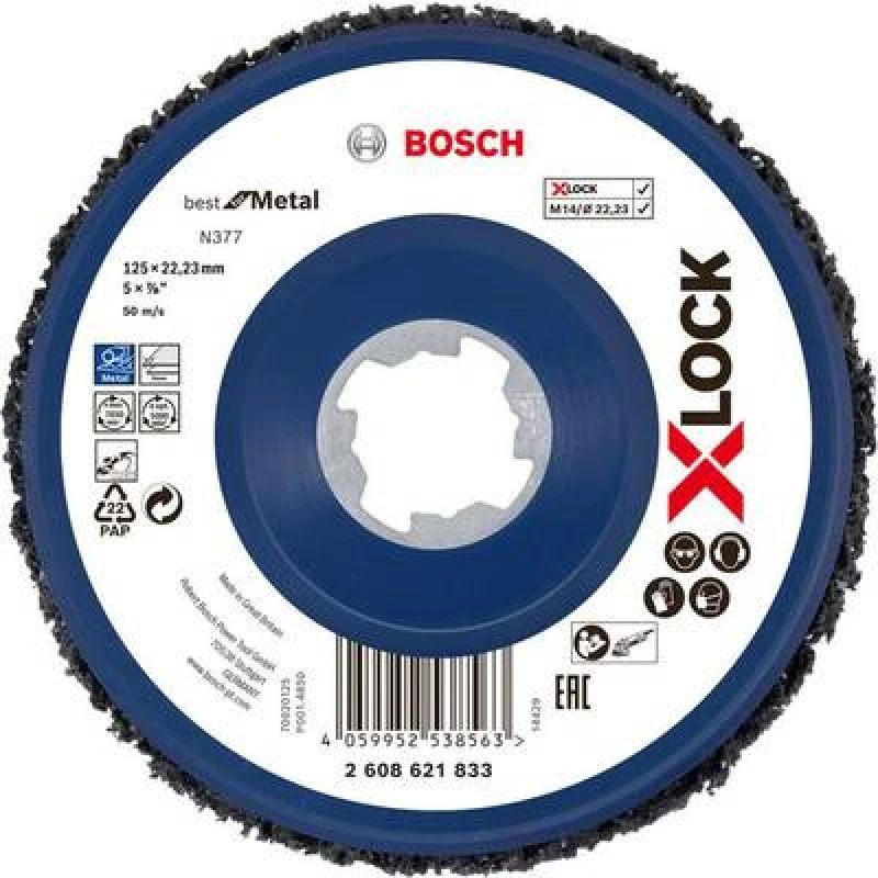 Image of Bosch Accessories Bosch Accessories 2608621833 Polishing disc Diameter 125mm Bore diameter 22.23mm 2608621833