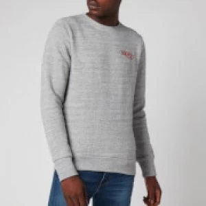 Image of Superdry Mens Athletic Crewneck Sweatshirt - Soft Grey Marl - S