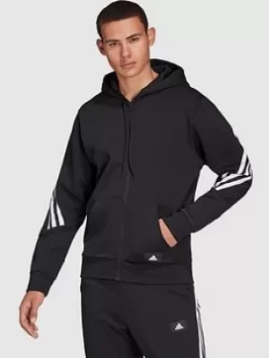 Image of Adidas Future Icons Full Zip Hoody, Black Size M Men