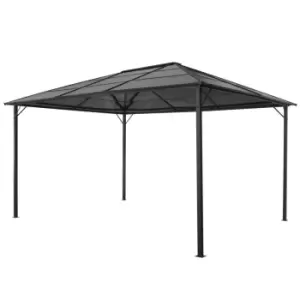 Image of Vidaxl Gazebo With Roof Aluminium 4X3X2.6 M - Black