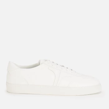 Image of Ted Baker Mens Robbert Leather Cupsole Trainers - White - UK 8