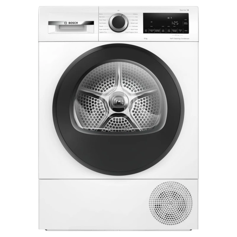 Image of Bosch Series 6 WQG24502GB 9Kg Heat Pump Tumble Dryer - White - A+++ Rated