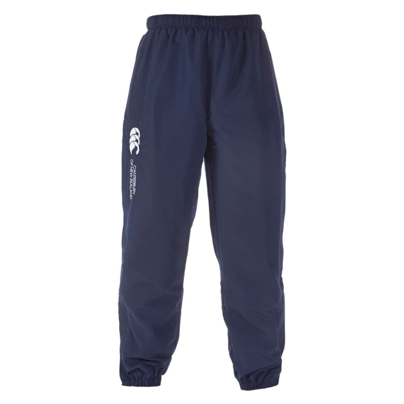 Image of Canterbury Canterbury Men Stadium Cuffed Elasticated Sports Trousers in Navy Size: X-Small Navy XS Male 5057080011308