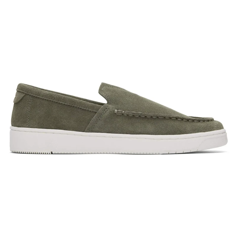 Image of TOMS Mens Trvl Lite Loafers Vetiver Grey Suede, 7