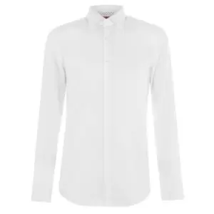 Image of Hugo Long Sleeve Oxford Shirt - White