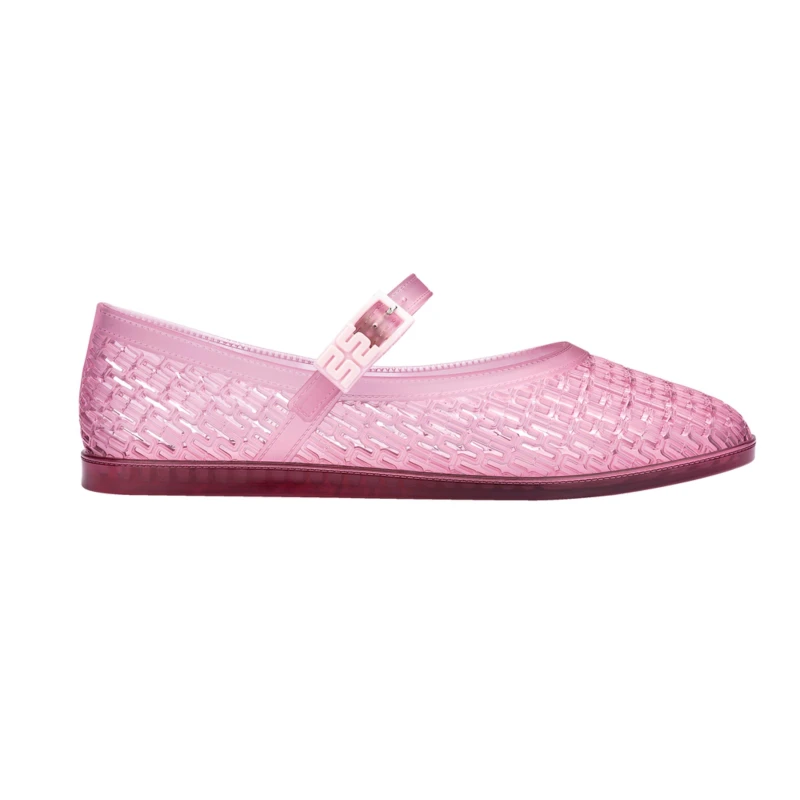 Image of Melissa Womens Harper Translucent Water Resistant Jelly Shoes Pink female 4 (37)