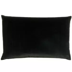 Image of Contra Velvet Cushion Black