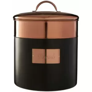 Image of Prescott Charcoal / Copper Bread Bin - Premier Housewares