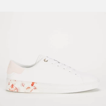 Image of Ted Baker Womens Urbana Low Top Trainers - White - UK 6