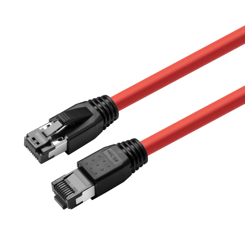 Image of Microconnect MC-SFTP8005R networking cable Red 0.5 m Cat8.1 S/FTP (S-S