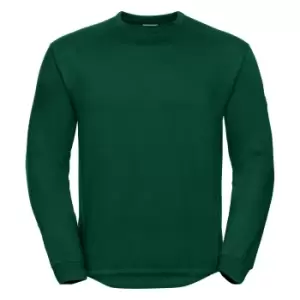 Image of Russell Workwear Mens Crew Neck Set In Sweatshirt Top (3XL) (Bottle Green)
