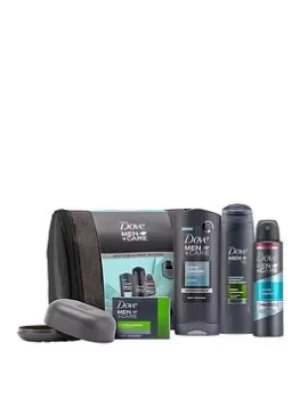 Image of Dove Men +Care Washbag Gift Set, Black, Men