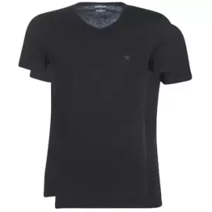 Image of Emporio Armani CC722-PACK DE 2 mens T shirt in Black - Sizes EU S,EU M,EU L,EU XL