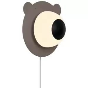 Image of Nordlux Lighting - Nordlux Brunabear Wall Lamp Brown E14
