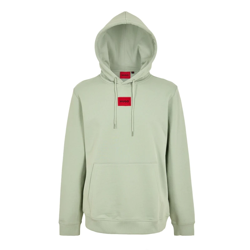 Image of Hugo Mens Over-the-head Hoodie Pastel Green male S