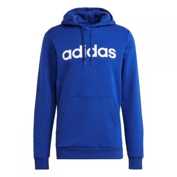 Image of adidas Essentials Linear Logo Hoodie Mens - Bold Blue / White