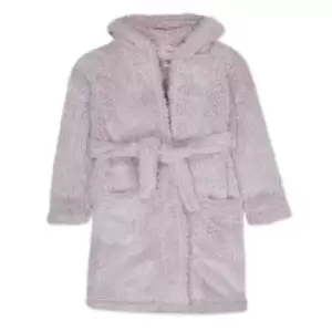 Image of I Saw It First Teddy Ear Borg Childrens Dressing Gown - Pink