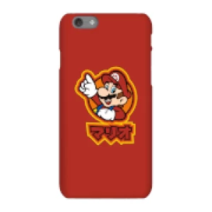 Image of Nintendo Super Mario Mario Kanji Phone Case - iPhone 6S - Snap Case - Gloss