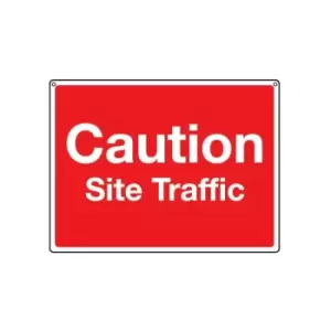 Image of Sitesafe - General Construction Site Traffic Rigid pvc Sign - 600 x 450mm