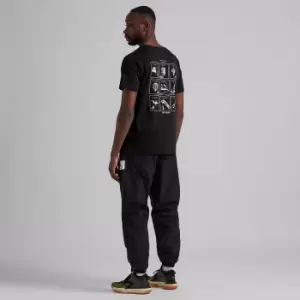 Image of Columbia Rapid Ridge Back Graphic T-Shirt, Black, Campsite, Male, T-Shirts, 1934824019