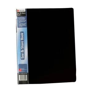 Image of Rexel See and Store A4 Display Book Black - 1 x Pack of 20 Pockets