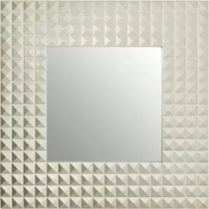 Image of Premier Housewares - Champagne Finish 3D Geometric Wall Mirror